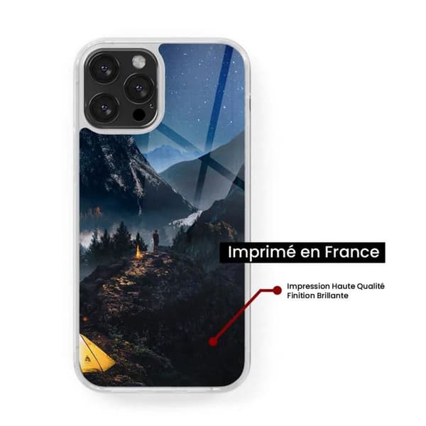 Coque i silikon förstärkt tryckt kompatibel med Apple iPhone 14 Plus Endast i Berg.