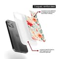 Miniatyrbild 6 av 6: Siliconeförstärkt tryckt skal kompatibelt med Apple iPhone 13 Pro Blomvägg