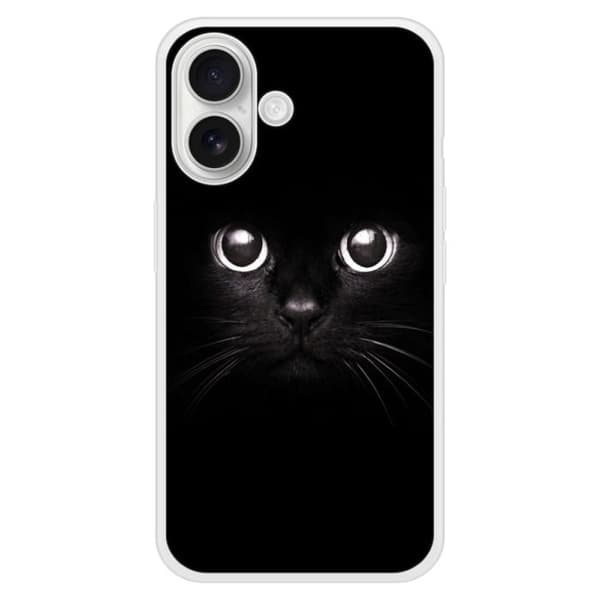 Siliconförstärkt tryckt fodral kompatibelt med Apple iPhone 16 Plus Kattögon