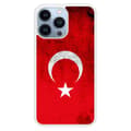 Miniatyrbild 1 av 6: Förstärkt silikonöverdrag med tryck kompatibelt med Apple iPhone 13 Pro Turkiets flagga