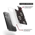 Miniatyrbild 6 av 6: Siliconfodral med förstärkt tryck kompatibel med Apple iPhone 13 Mini Blomskalle
