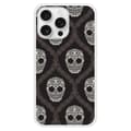Miniatyrbild 1 av 6: Förstärkt silikonfunda med tryck kompatibel med Apple iPhone 16 Pro Max Floral skull