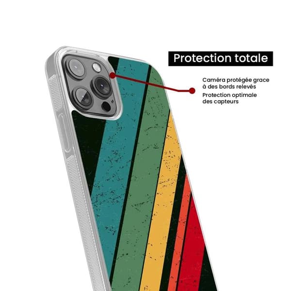Skyddande silikonfodral med tryck, kompatibelt med Apple iPhone 13 Grunge