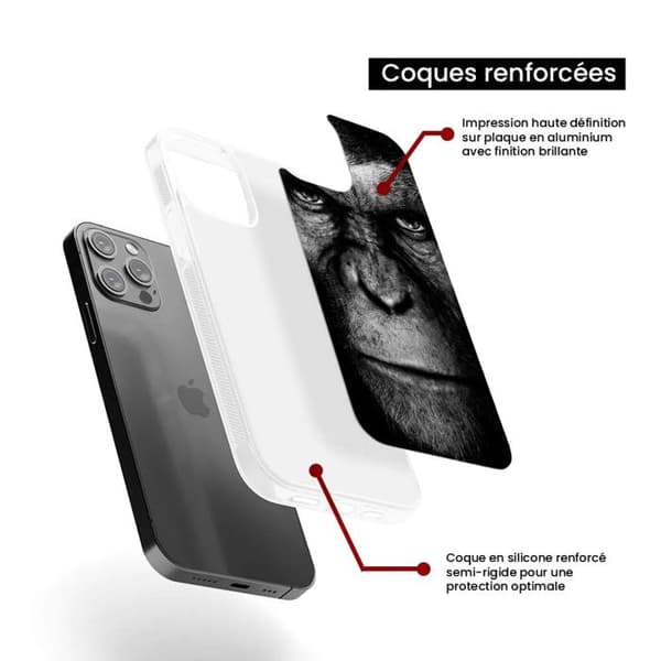 Siliconförstärkt tryckt skal kompatibelt med Apple iPhone 15 Apa