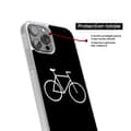Miniatyrbild 4 av 6: Förstärkt silikonfodral med tryck, kompatibelt med Apple iPhone 15 Pro Max Bike Hipster