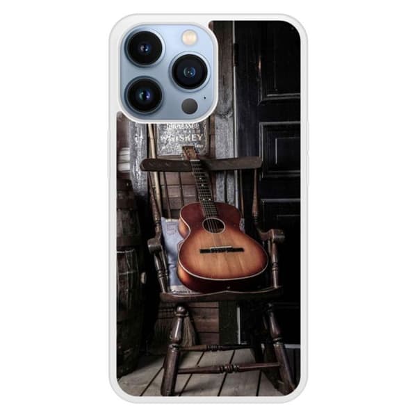 Siliconförstärkt tryckt fodral kompatibelt med Apple iPhone 13 Pro Gitarr