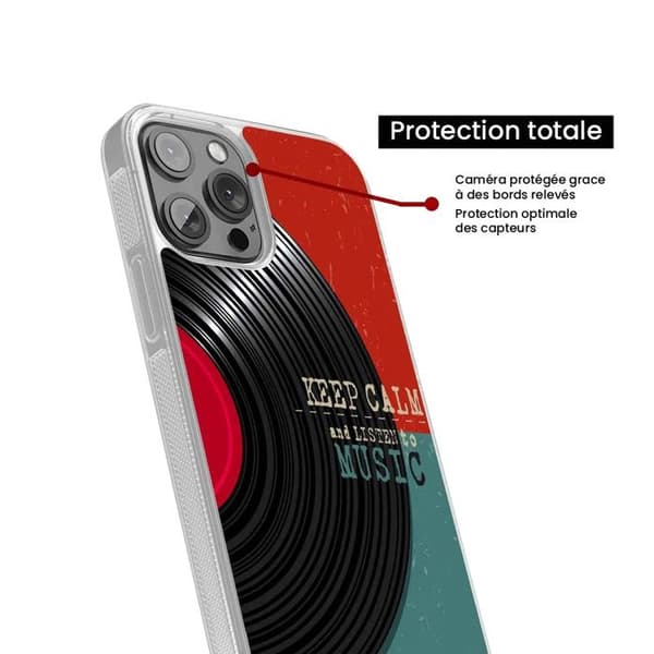 Coque i förstärkt silikon med tryck kompatibel med Samsung Galaxy S23 FE Håll dig lugn