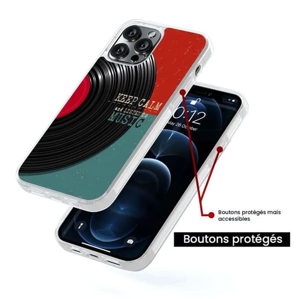 Coque i förstärkt silikon med tryck kompatibel med Samsung Galaxy S23 FE Håll dig lugn