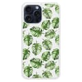Miniatyrbild 1 av 6: Förstärkt silikonskal med tryck, kompatibelt med Apple iPhone 15 Pro Max, Monstera-blad