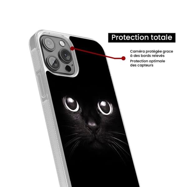 Siliconförstärkt tryckt fodral kompatibelt med Apple iPhone 13 Kattögon