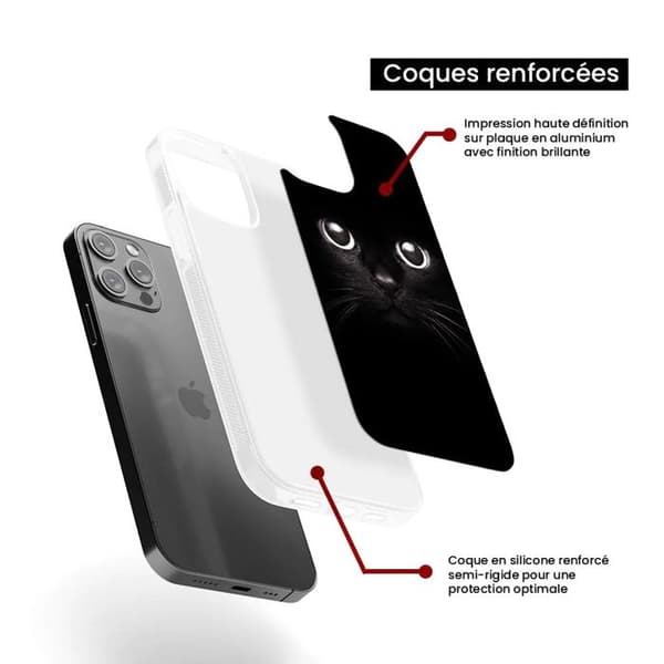 Siliconförstärkt tryckt fodral kompatibelt med Apple iPhone 13 Kattögon