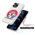 Miniatyrbild 5 av 6: Siliconförstärkt skal med tryck kompatibelt med Apple iPhone 15 Pro Shiba ninja