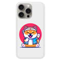 Miniatyrbild 1 av 6: Siliconförstärkt skal med tryck kompatibelt med Apple iPhone 15 Pro Shiba ninja