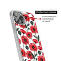 Miniatyrbild 4 av 6: Silikonförstärkt tryckt skal kompatibelt med Apple iPhone 16 Pro Max Vallmo Blommor