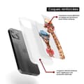 Miniatyrbild 6 av 6: Silkonfodral med förstärkt tryck kompatibel med Samsung Galaxy S23 FE Rolig Giraff