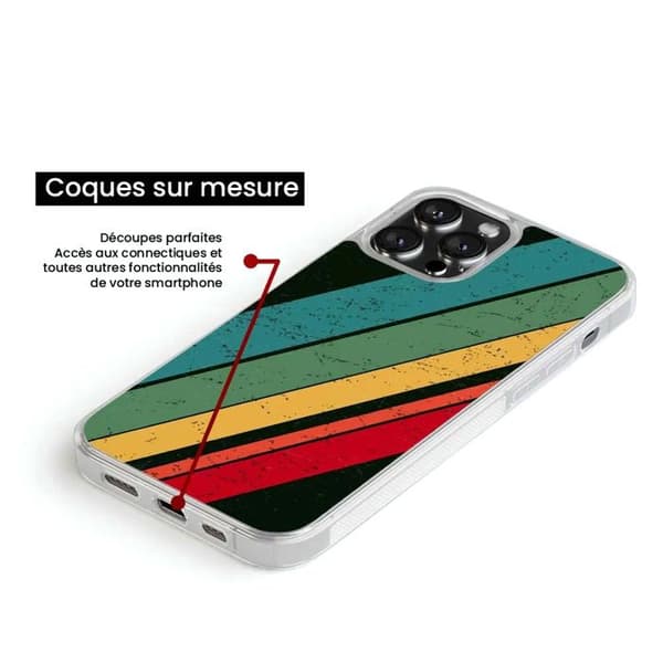 Förstärkt silikonskal med tryck kompatibelt med Apple iPhone 13 Pro Max Grunge
