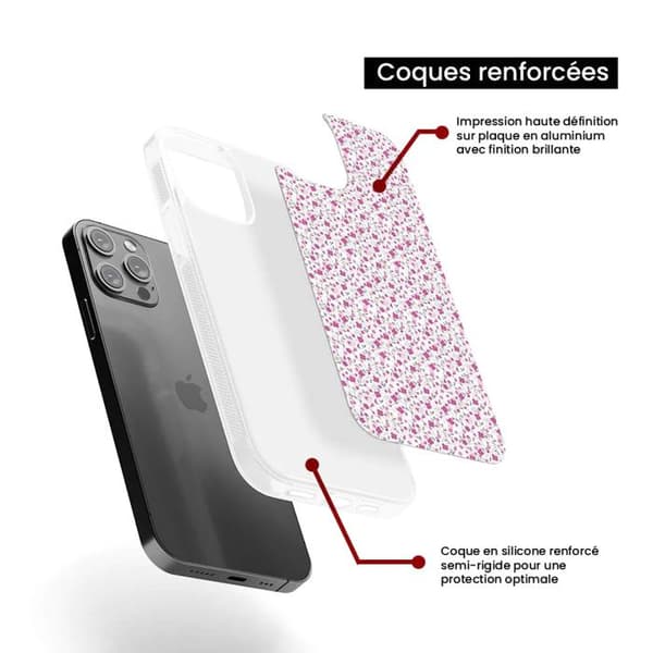 Siliconförstärkt tryckt skyddsfodral kompatibelt med Apple iPhone 16 Liberty sauvage