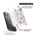 Miniatyrbild 6 av 6: Siliconförstärkt skydd som är kompatibelt med Apple iPhone 15 Plus Färgglada blommor