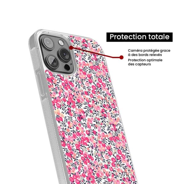 Siliconförstärkt tryckt fodral kompatibelt med Apple iPhone 16 Pro Max Liberty Wiltshire Rose
