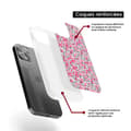 Miniatyrbild 6 av 6: Siliconförstärkt tryckt fodral kompatibelt med Apple iPhone 16 Pro Max Liberty Wiltshire Rose