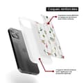 Miniatyrbild 6 av 6: Siliconförstärkt plånbok med tryck kompatibel med Apple iPhone 13 Pro Max Blommotiv