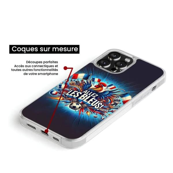 Silikonförstärkt tryckt skal kompatibelt med Samsung Galaxy S23 Heja blåa!