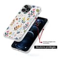 Miniatyrbild 5 av 6: Skyddande silikonfodral med tryck kompatibelt med Apple iPhone 13 Färgade blommor