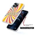 Miniatyrbild 5 av 6: Coque i silikonförstärkt tryckt kompatibel med Apple iPhone 15 Pro Max Good vibes