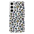 Miniatyrbild 1 av 6: Siliconfodral med förstärkt tryck kompatibel med Samsung Galaxy S24 FE, färgglad leopard