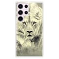 Miniatyrbild 1 av 6: Reinforced silicone skal med tryck kompatibel med Samsung Galaxy S23 Ultra Lionne