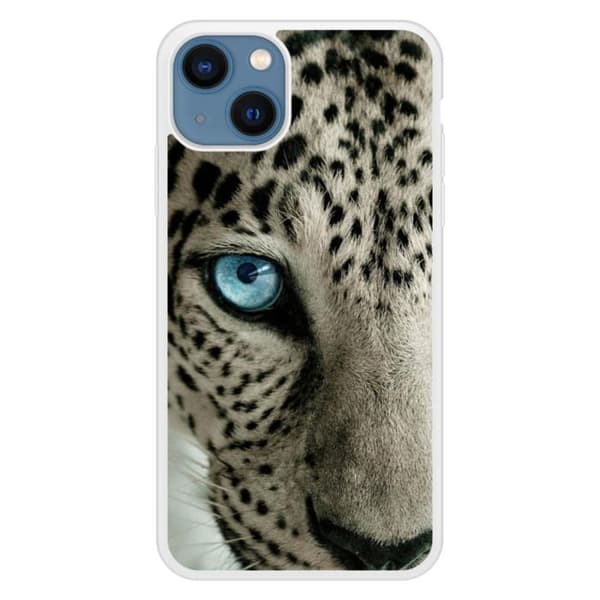 Förstärkt silikonfodral med leopardöga kompatibelt med Apple iPhone 13