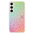 Miniatyrbild 1 av 6: Siliconeförstärkt tryckt fodral kompatibelt med Samsung Galaxy S23 Mandala Pastell