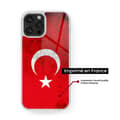 Miniatyrbild 2 av 6: Siliconfodral med förstärkt tryck kompatibel med Samsung Galaxy S24 Ultra Turkiets flagga