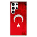 Miniatyrbild 1 av 6: Siliconfodral med förstärkt tryck kompatibel med Samsung Galaxy S24 Ultra Turkiets flagga