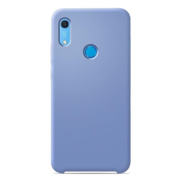 Vanligt Soft Touch Sky Blue silikonfodral som är kompatibelt med Huawei Y6S