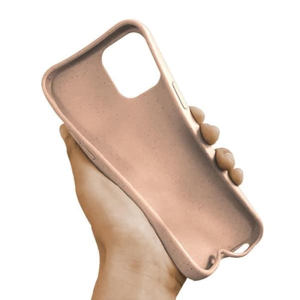 Vanligt biologiskt nedbrytbart silikonfodral Rosa kompatibelt iPhone 6 iPhone 6S