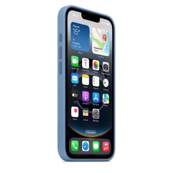 APPLE - iPhone 16E - Silikonskal - Vinterblå