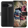 Miniatyrbillede 1 af 3: Google Pixel 9 Tegnebogsetui Stitch Angel Lilo & Stitch Motiv Disney Kærlighed Tegneseriekarakter Populær Blå Alien Sjov Disney-film