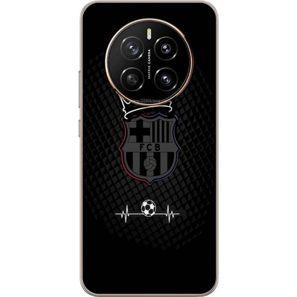 Honor Magic7 Genomskinligt Skal FC Barcelona Emblem Fotboll Motiv Blå Röd Klubbmärke Katalonien La Liga Fans Populärt Ikoniskt