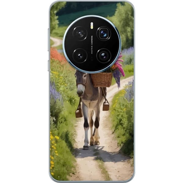 Honor Magic7 Pro Gjennomsiktig deksel Esel Dyremotiv Rolig Design Naturmotiv Populær Dekor Humor Grafisk Dyremotiv Eksotisk