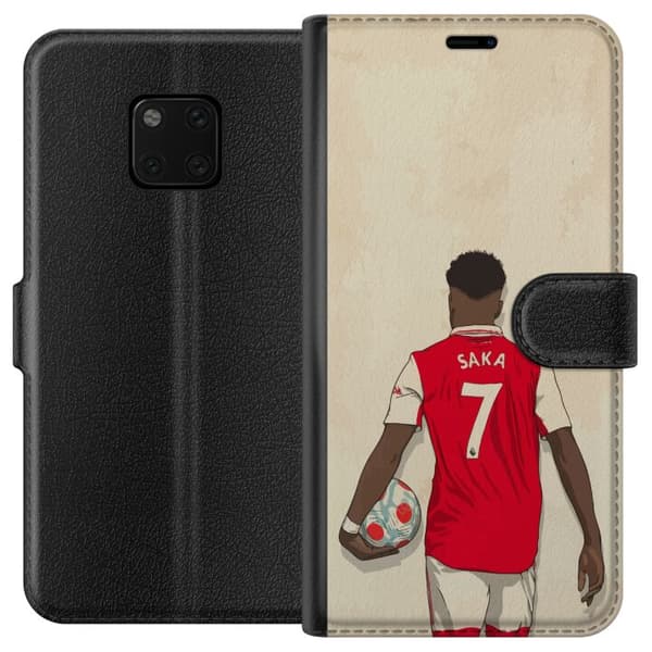 Huawei Mate 20 Pro Plånboksfodral Saka Fotboll Arsenal FC Motiv Spelare Premier League England Populär Sport Fotbollsstjärna London