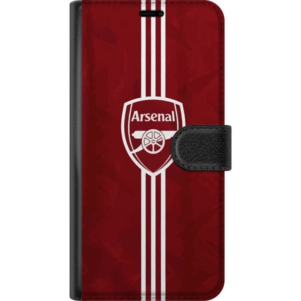 Huawei P20 lite Plånboksfodral Arsenal Emblem Fotboll Premier League Klubbmärke Röd Vit Ikoniskt Fans London Sport Motiv