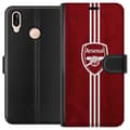 Miniatyrbild 1 av 3: Huawei P20 lite Plånboksfodral Arsenal Emblem Fotboll Premier League Klubbmärke Röd Vit Ikoniskt Fans London Sport Motiv