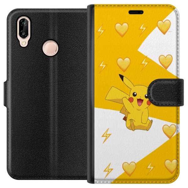 Huawei P20 lite Lompakkokotelo Pikachu Pokémon Pelihahmo Peliaihe Suosittu Ikoni Sarjakuvasarja Pokémon GO Lasten Klassikko