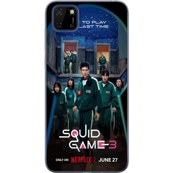Huawei Y5p Gennemsigtig cover Squid Game Sæson 3 TV-serie karakterer Populære TV-serie motiver Ikoner Spænding Drama Asiatisk design Trend