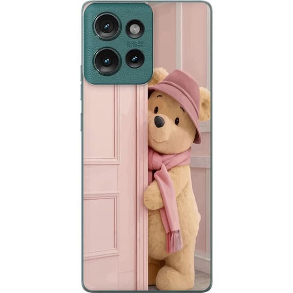 Motorola Edge 50 Gjennomsiktig deksel Nalle Puh Disney Motiv Tegneserie Klassisk Populær Barnas Motiv Disneyfigur Ikonisk Karakter