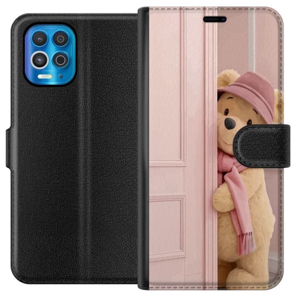 Motorola Edge S Plånboksfodral Nalle Puh Disney Motiv Tecknad Serie Klassisk Populär Barn Motiv Disneyfigur Ikonisk Karaktär