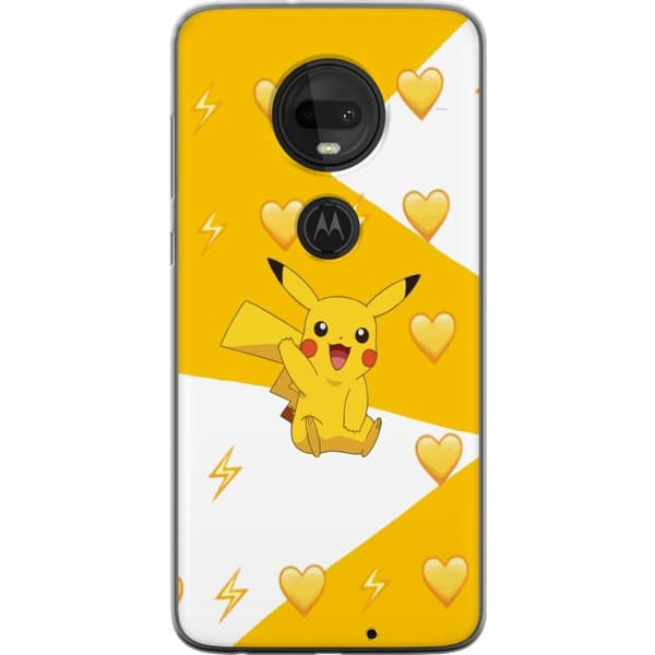 Motorola Moto G7 Genomskinligt Skal Pikachu Pokémon Gaming Figur Spelmotiv Populär Ikon Tecknad Serie Pokémon GO Barnklassiker