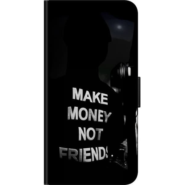 Nokia 3.4 Plånboksfodral Make Money Not Friends Citat Streetwear Textmotiv Trend Pengar Livsstil Grafiskt Motiv Urban Fashion