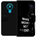 Miniatyrbild 1 av 3: Nokia 3.4 Plånboksfodral Make Money Not Friends Citat Streetwear Textmotiv Trend Pengar Livsstil Grafiskt Motiv Urban Fashion